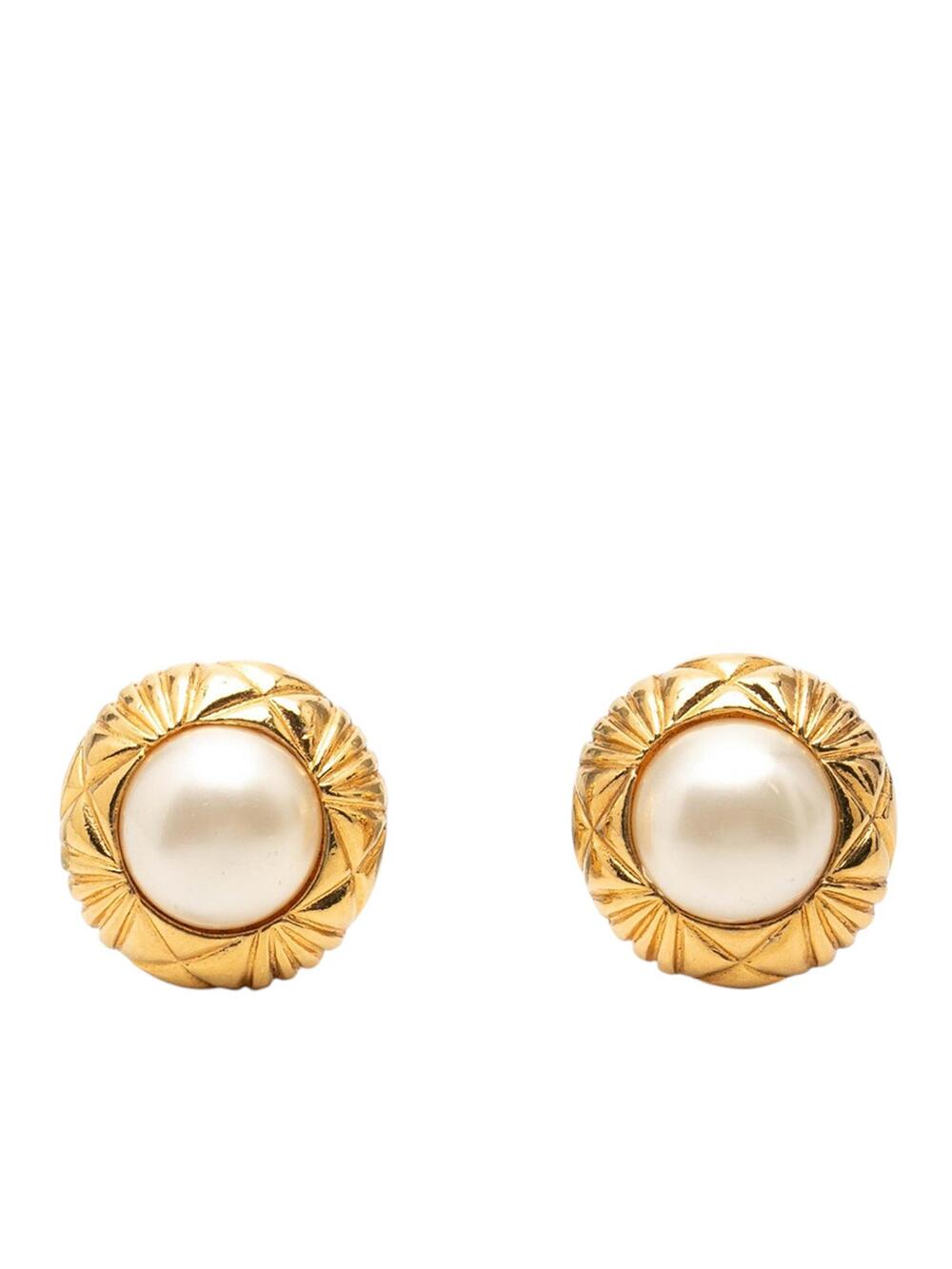 Chanel Cc Gold Plated Quilted Faux #293835C48B